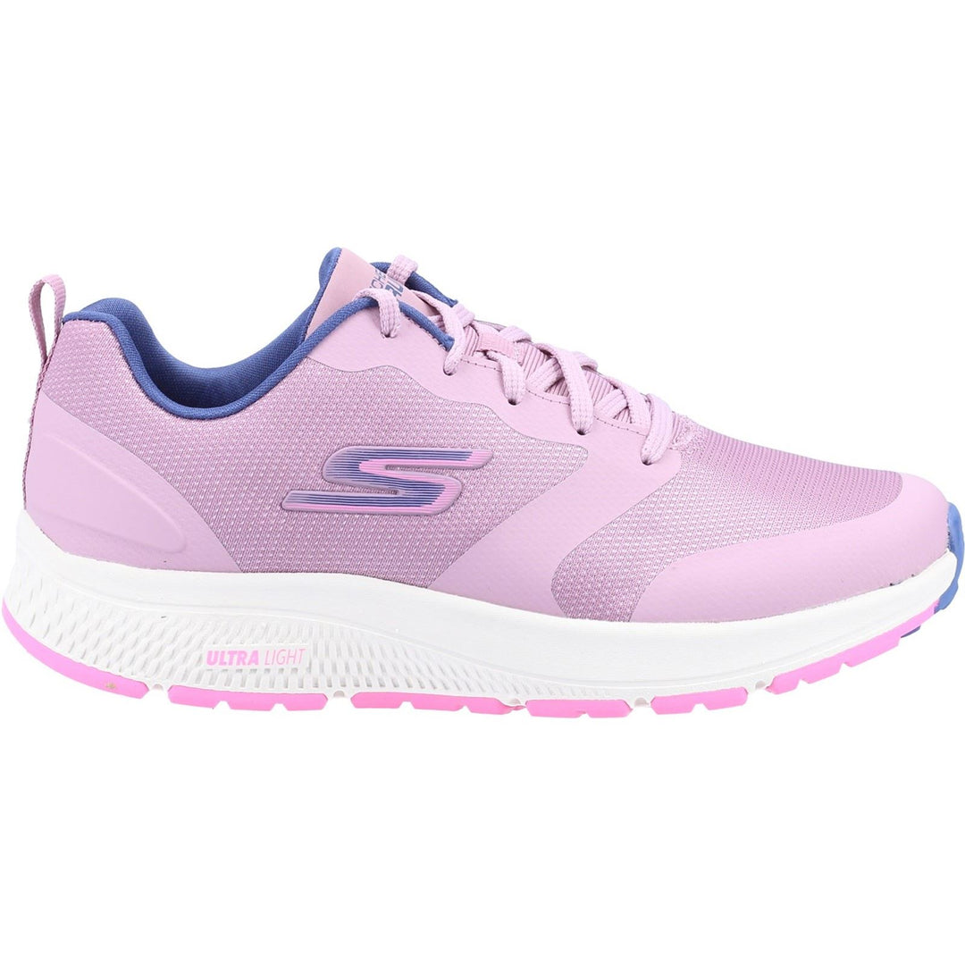 Women's Wide Fit Skechers 128275 GO RUN Consistent Lunar Night Sneakers - Mauve