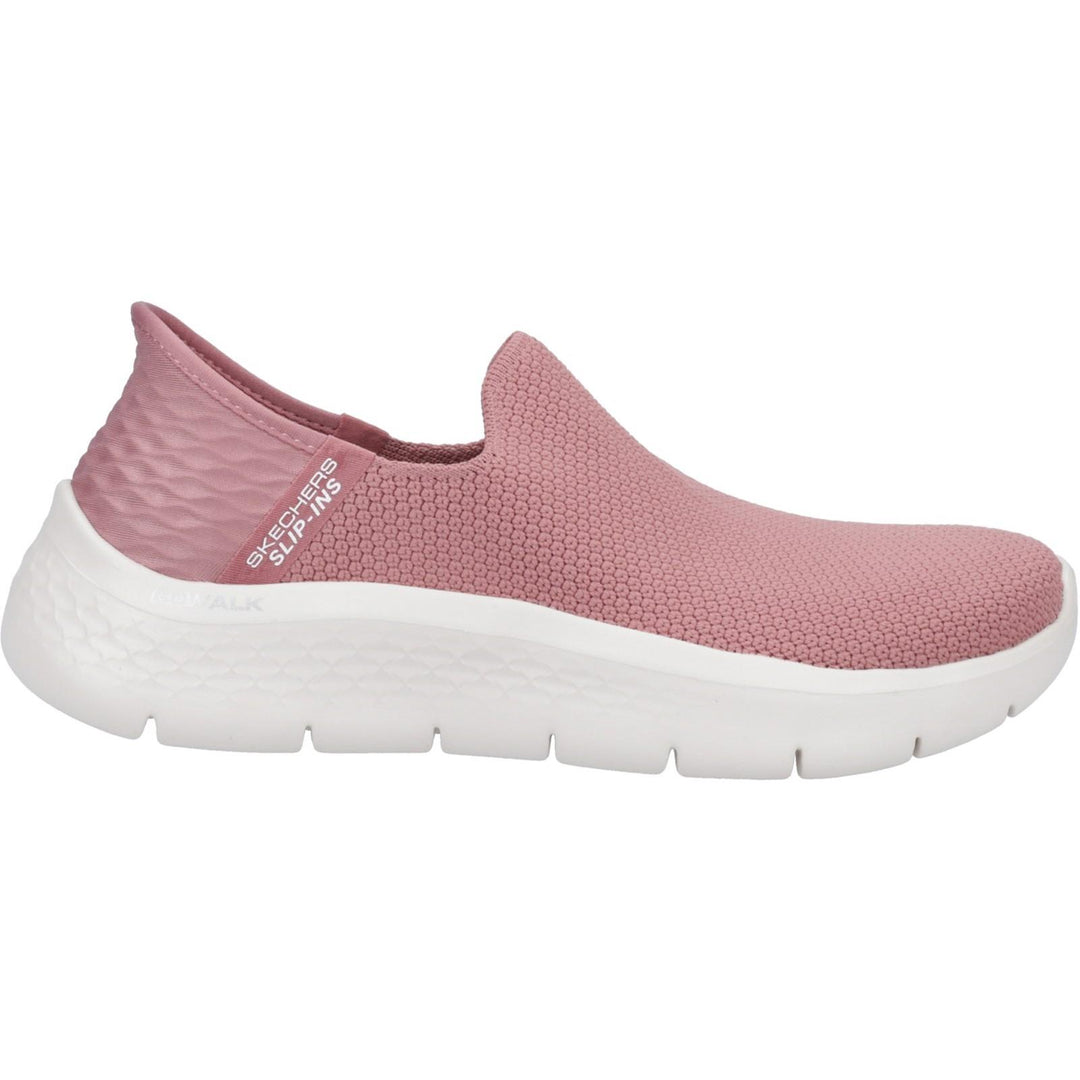 Women's Wide Fit Skechers Slip-ins 124820 Go Walk Flex Sunset Sneakers