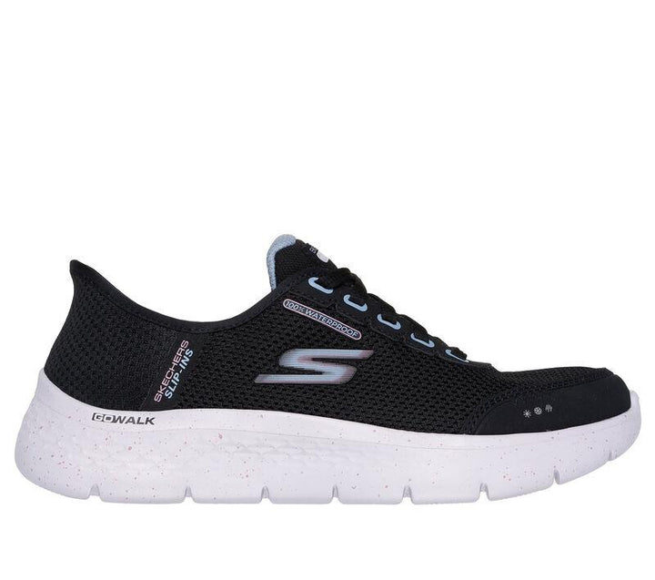 Women's Wide Fit Skechers 124846 Go Walk Flex Clear Creek Sneakers