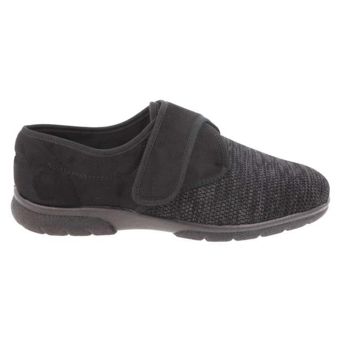Men's Wide Fit DB Orson Velcro Slippers