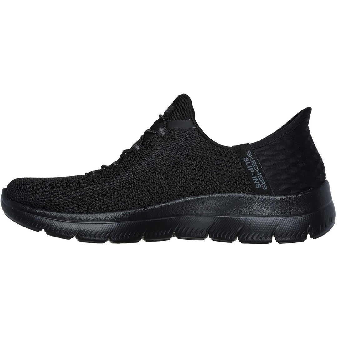 Women's Wide Fit Skechers 150123 Slip-ins Summits Diamond Dream Sneakers - Black