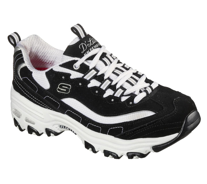 Women's Wide Fit Skechers 11930 D'Lites Biggest Fan Sneakers