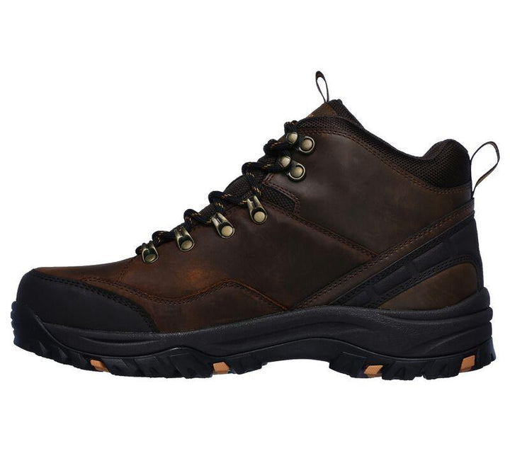 Men's Wide Fit Skechers 65529 Relaxed Fit Relment Traven Hiking Boots