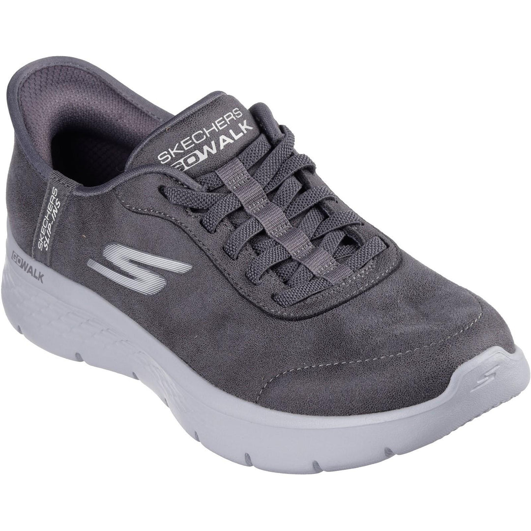 Women's Wide Fit Skechers 124837 Slip-ins Go Walk Flex Mali Sneakers