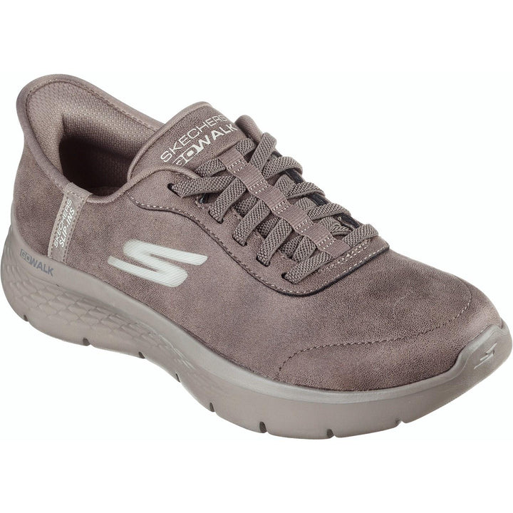 Women's Wide Fit Skechers 124837 Slip-ins Go Walk Flex Mali Sneakers