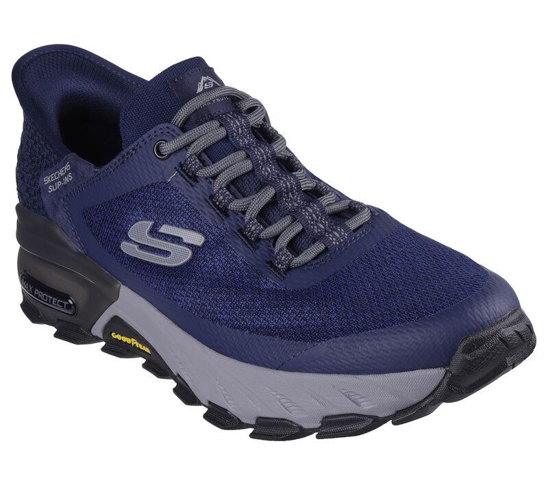 Men's Wide Fit Skechers 237309 Slip-ins Max Protect Assembly Sneakers - Navy