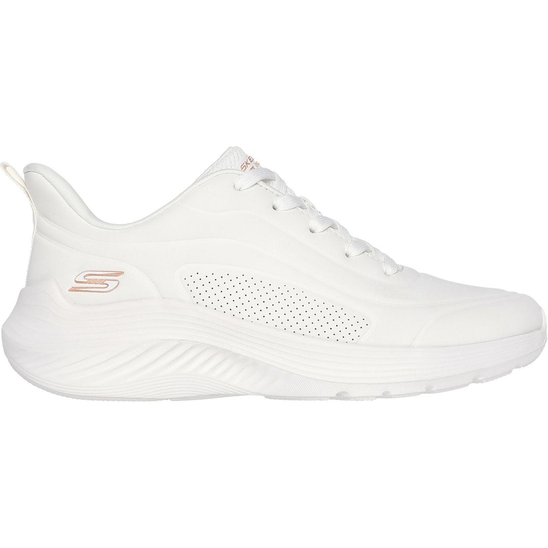 Women's Wide Fit Skechers 117485 Bobs Sport Squad Waves Just Wading Sneakers
