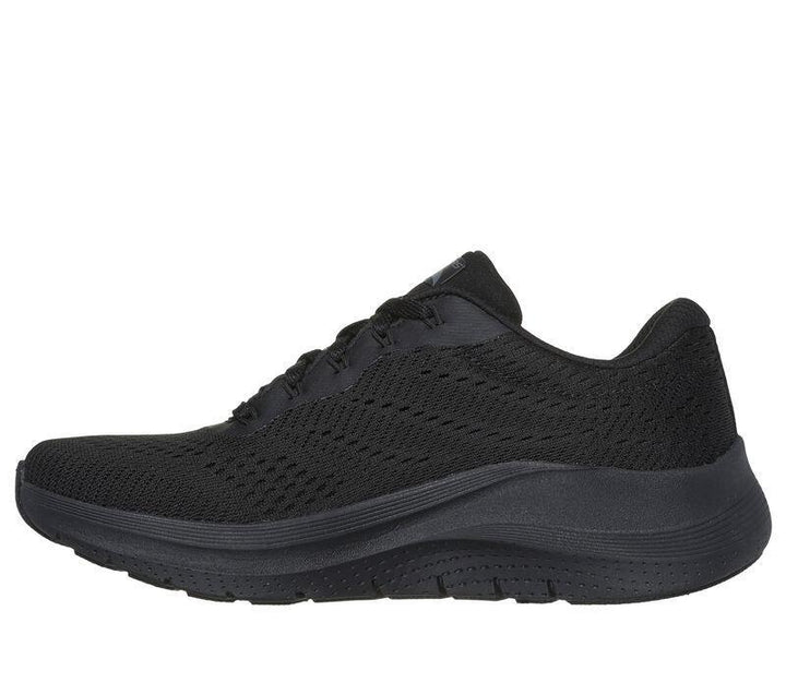 Women's Wide Fit Skechers 150051 Arch Fit 2.0 Big League Sneakers - Black