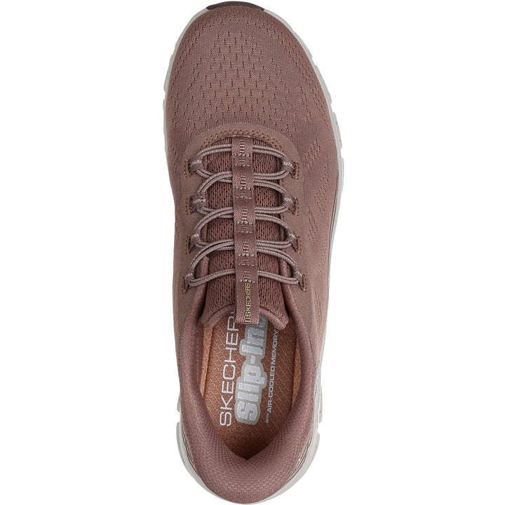Women's Wide Fit Skechers 104750 Slip-ins Glide Step Elevate Amaze Sneakers
