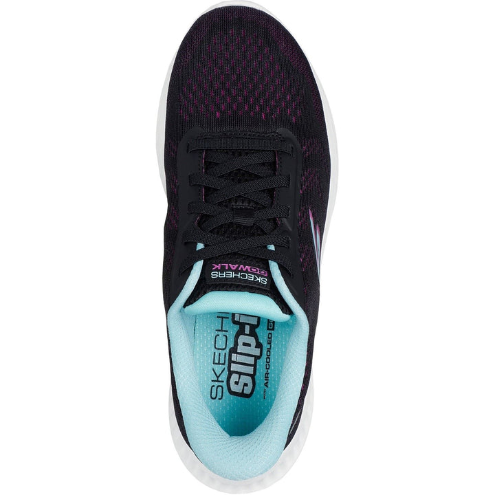 Women's Wide Fit Skechers 125643 Slip-ins Go Walk Now Khloe Sneakers