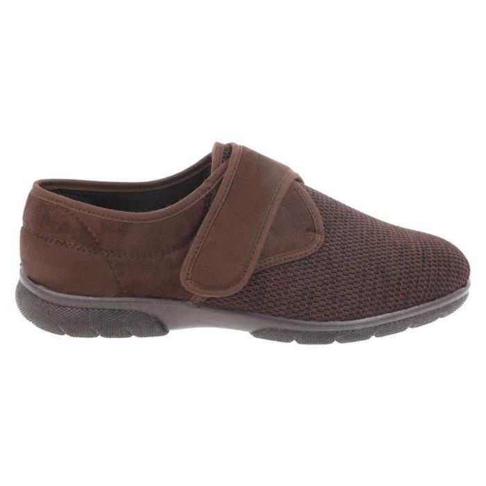 Men's Wide Fit DB Orson Velcro Slippers