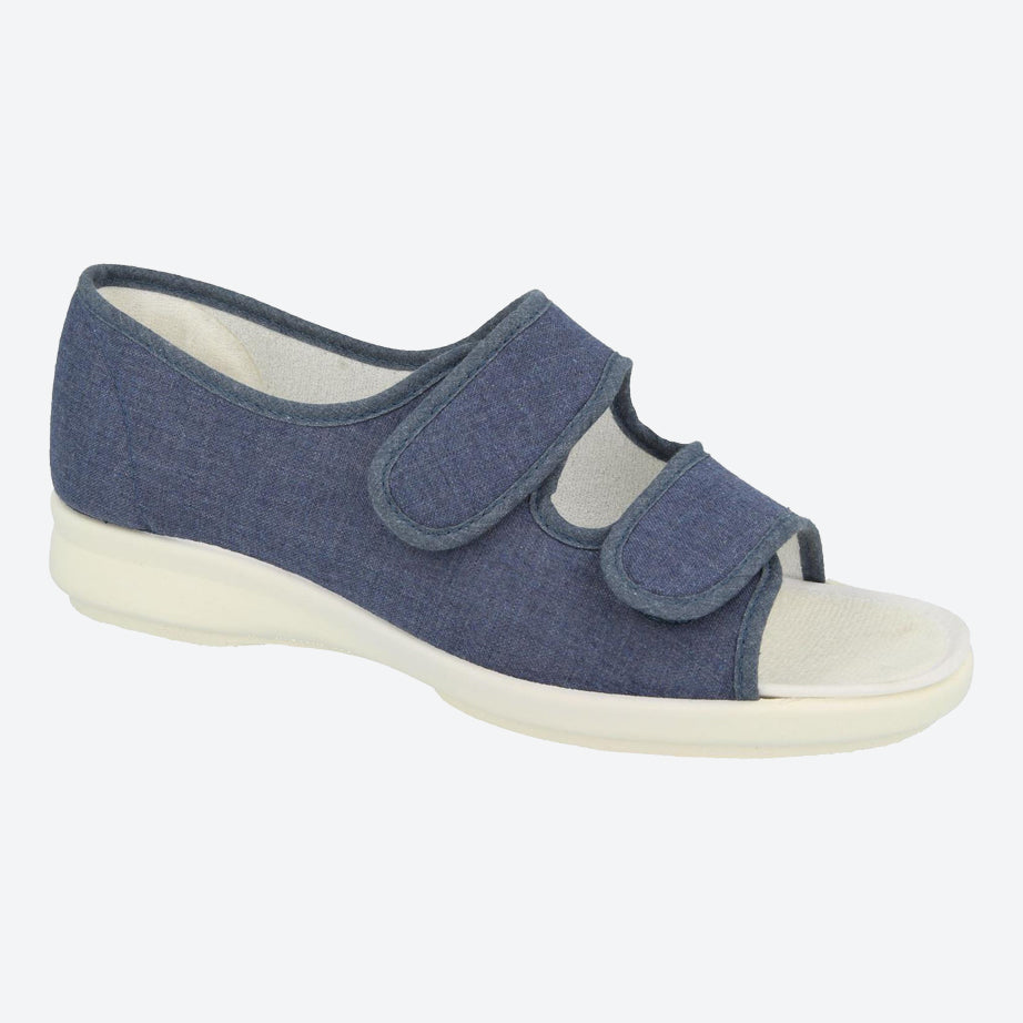 Womens Wide Fit DB Cora Canvas Shoes