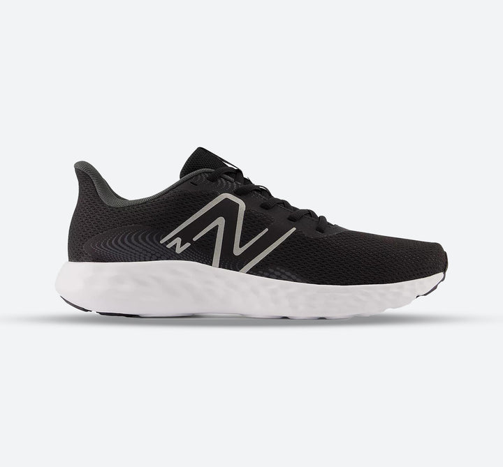 Men's Wide Fit New Balance M411LB3 Running Sneakers - Black/White