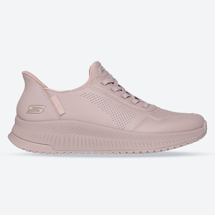 Women's Wide Fit Skechers 117740 Slip-ins Bobs Squad 4 Key Look Sneakers