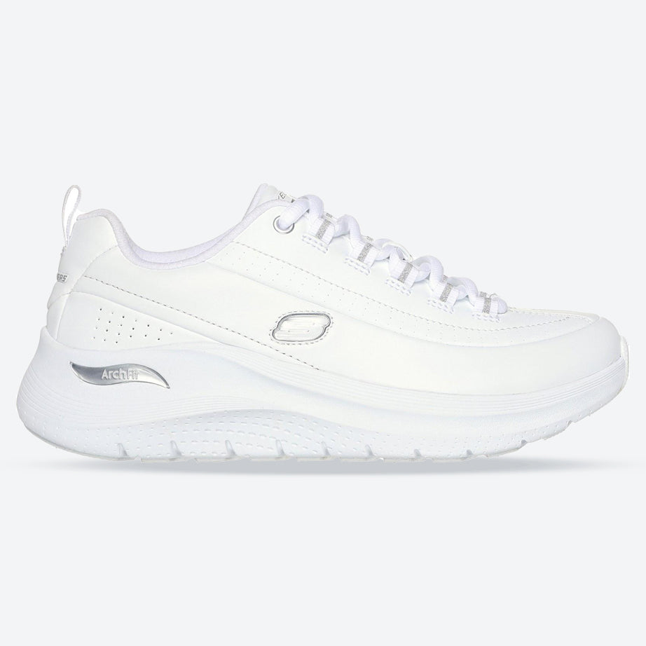 Women's Wide Fit Skechers 150061 Arch Fit 2.0 Star Bound Sneakers