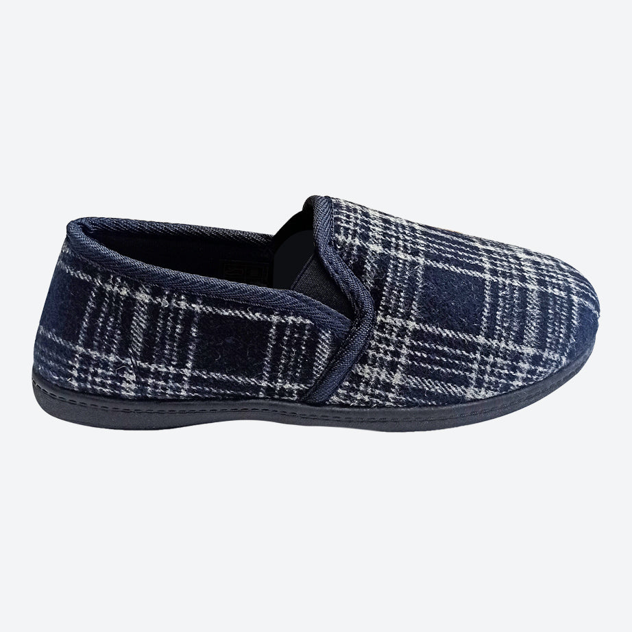 Mens Albert Wide Fit Slip On House Slippers