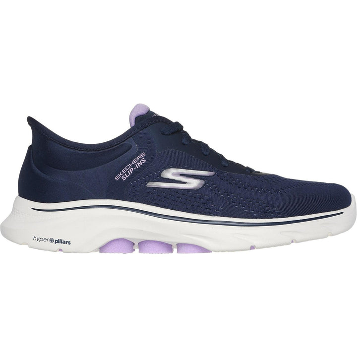 Women's Wide Fit Skechers 125233 Slip-ins Go Walk 7 Valin Sneakers