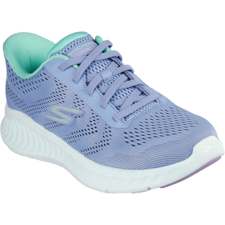 Women's Wide Fit Skechers 125643 Slip-ins Go Walk Now Khloe Sneakers