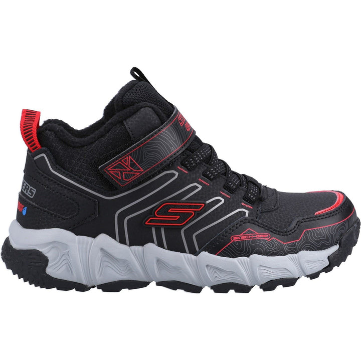 Men's Wide Fit Skechers 406422L Velocitrek Boots - Black/Red