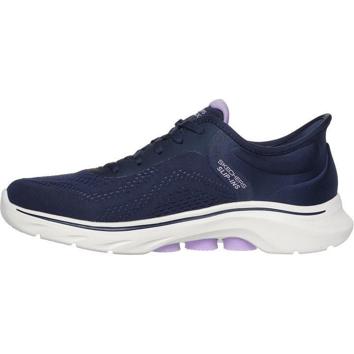 Women's Wide Fit Skechers 125233 Slip-ins Go Walk 7 Valin Sneakers