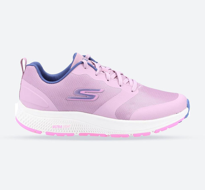 Women's Wide Fit Skechers 128275 GO RUN Consistent Lunar Night Sneakers - Mauve