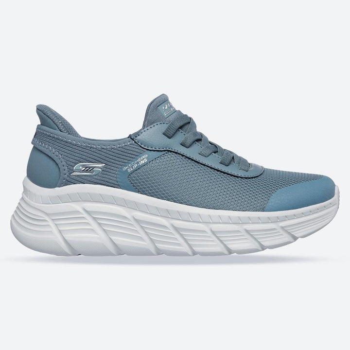 Women's Wide Fit Skechers 117391 Slip-ins Bobs B Flex Hi Linear Force Sneakers