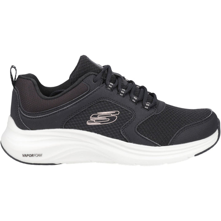 Women's Wide Fit Skechers 150023 Vapor Foam Sneakers -  Black/Pink