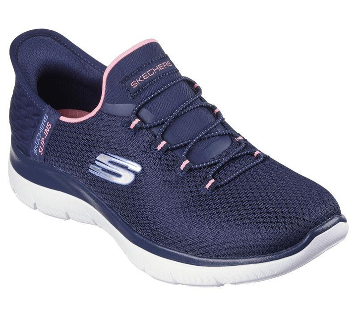 Women's Wide Fit Skechers 150123 Slip-ins  Summits Diamond Dream Sneakers