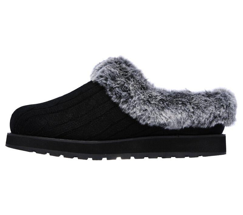 Womens Wide Fit Skechers Keepsakes Ice Angel Mule Slippers