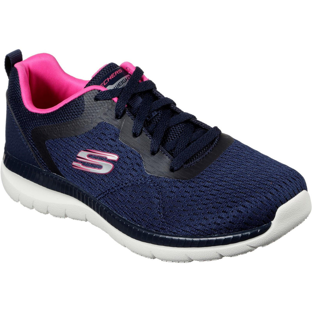Women's Wide Fit Skechers 12607 Bountiful Quick Path Sneakers
