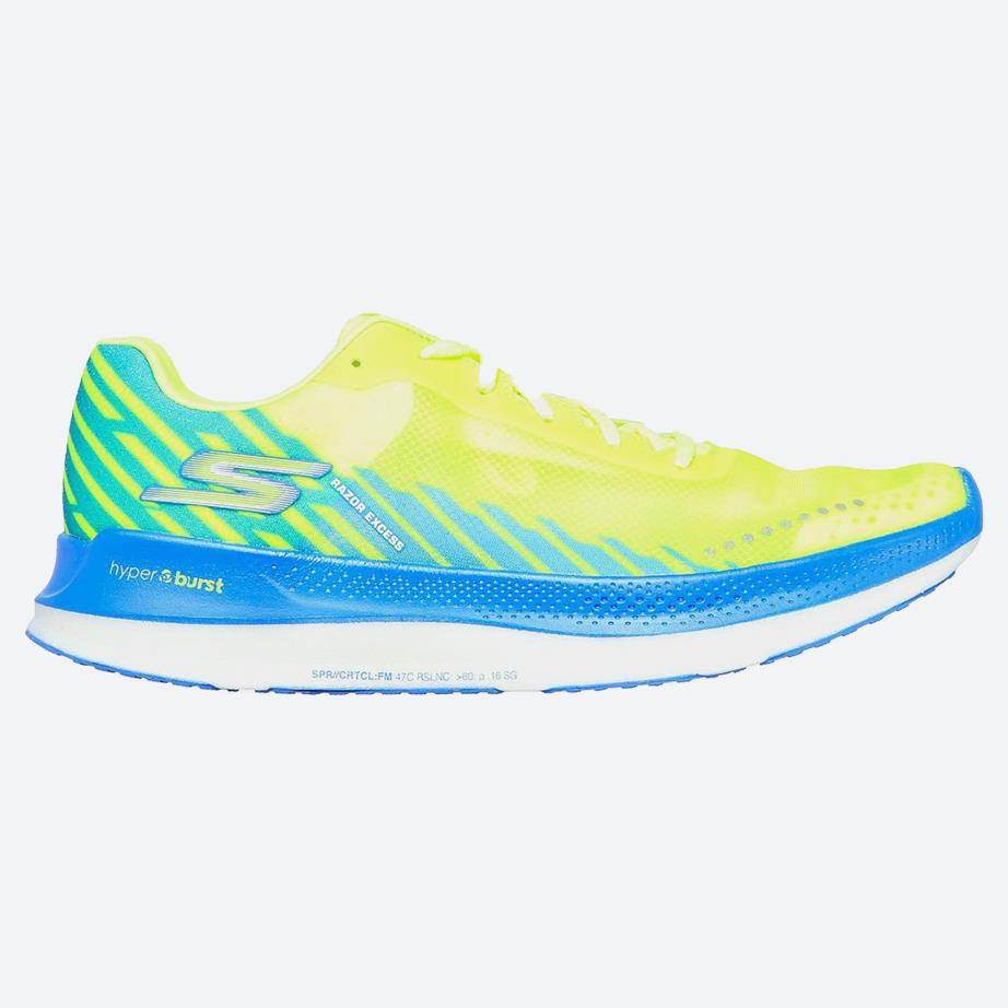 Men's Wide Fit Skechers Go Run Razor Excess Sports Sneakers