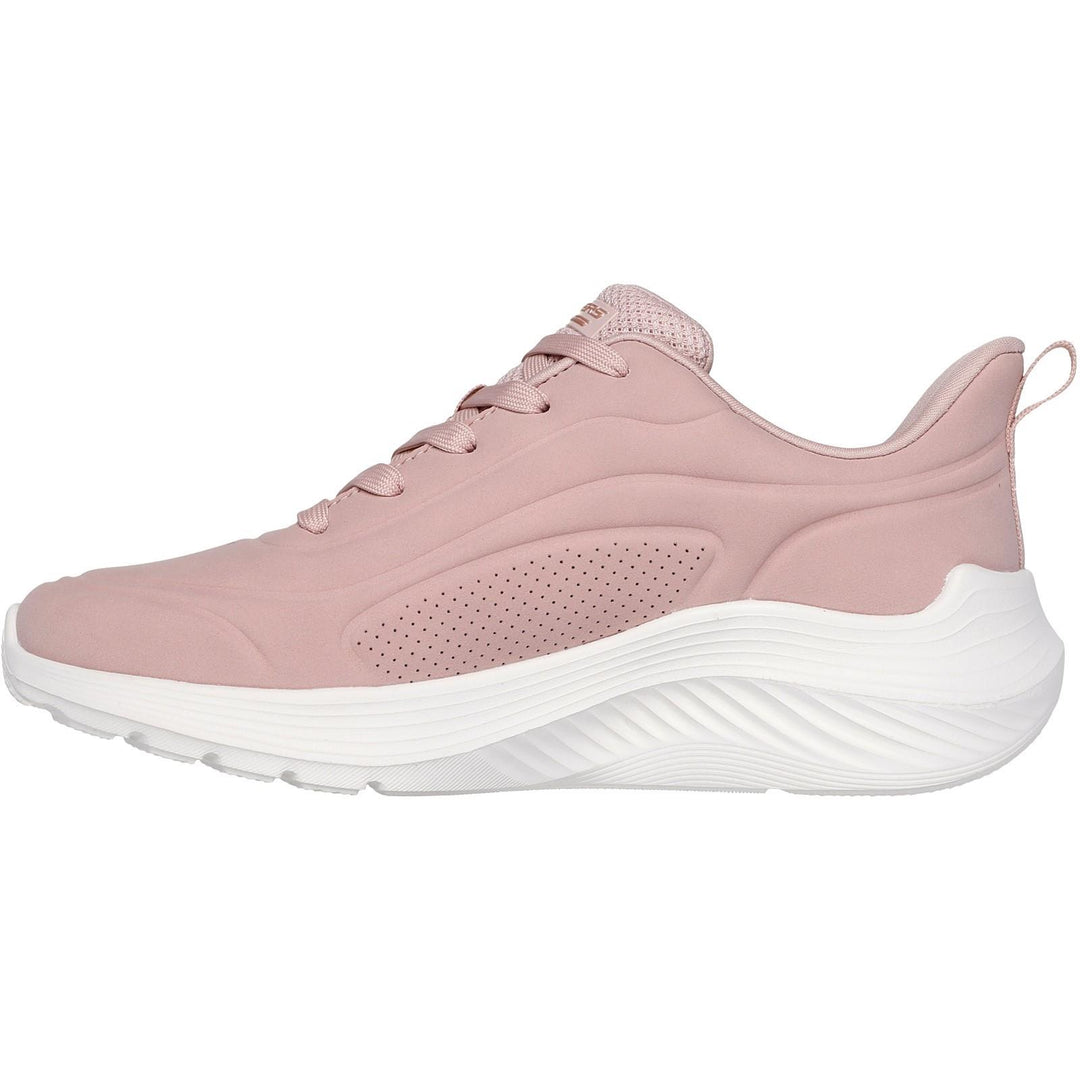 Women's Wide Fit Skechers 117485 Bobs Sport Squad Waves Just Wading Sneakers