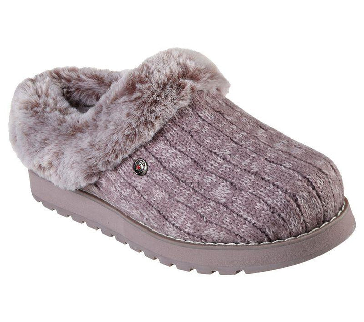 Womens Wide Fit Skechers Keepsakes Ice Angel Mule Slippers