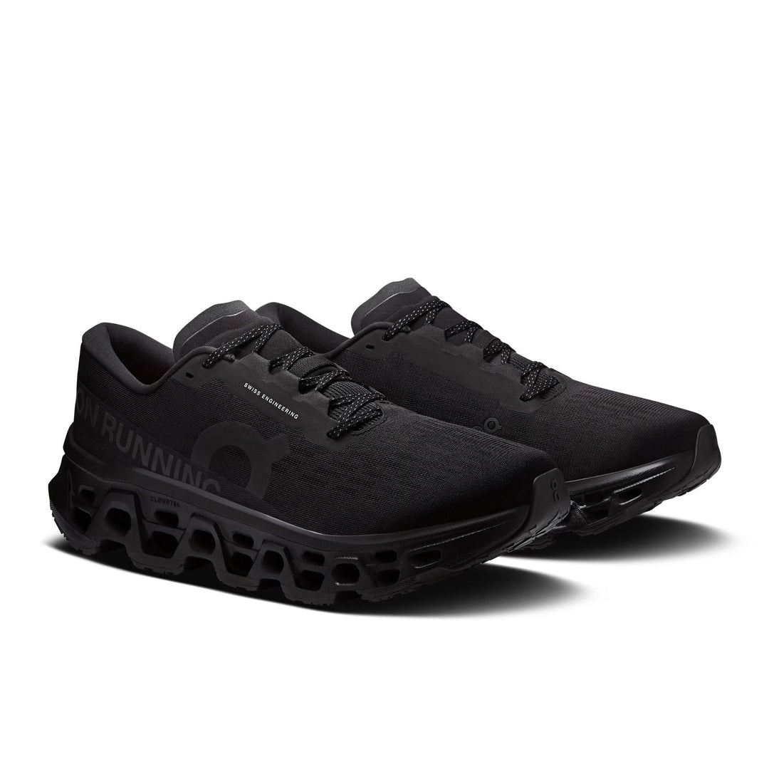 Mens Wide Fit On Cloudmonster 3 Sneakers - Black