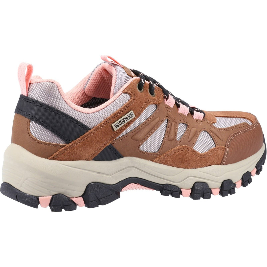 Women's Wide Fit Skechers SK167003 Selmen West Highland Hiking Sneakers - Brown/Tan