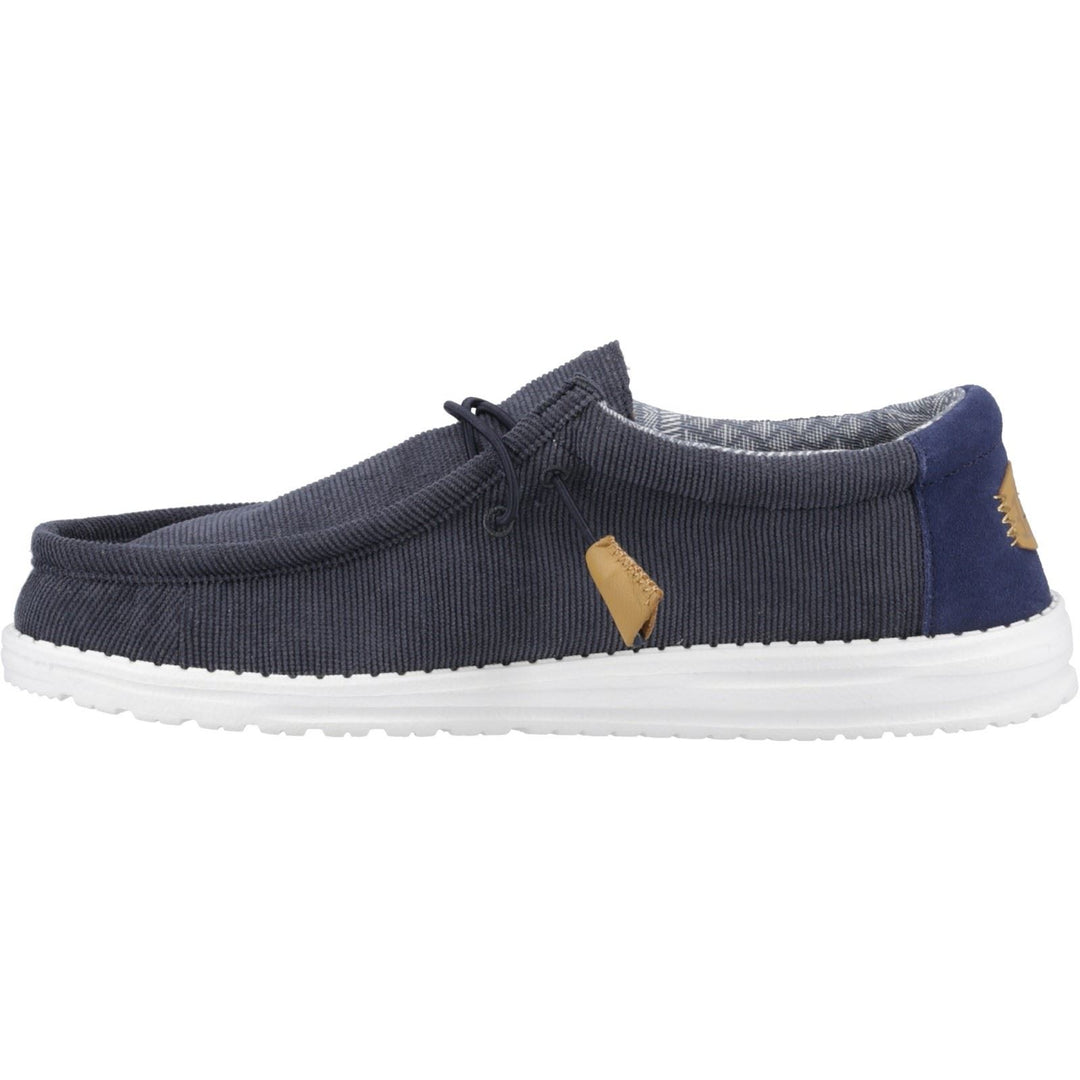 Men's Heydude 40163 Wally Corduroy Classic Slip On Shoes - Navy