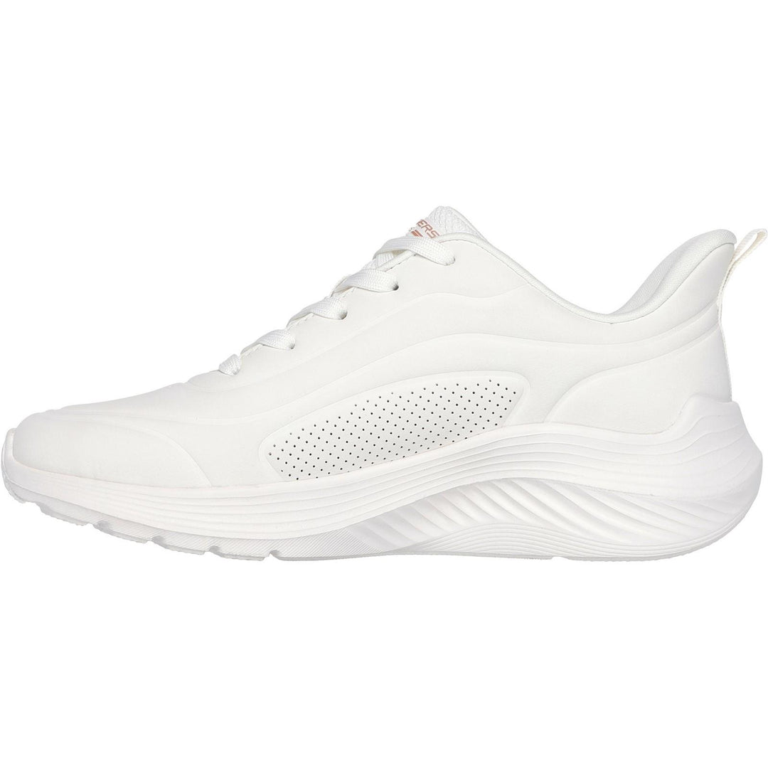 Women's Wide Fit Skechers 117485 Bobs Sport Squad Waves Just Wading Sneakers