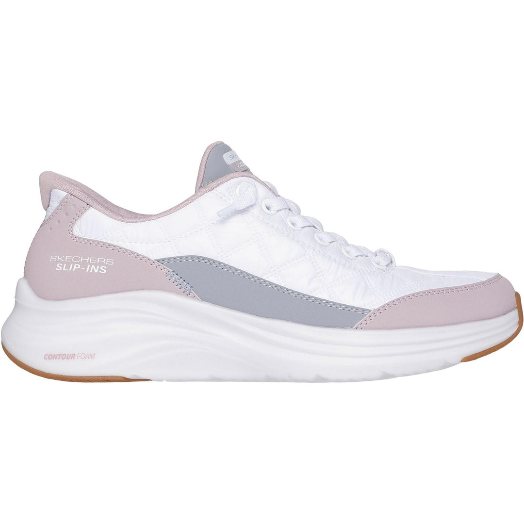 Women's Wide Fit Skechers 150404 Slip-ins Contour Foam Cozy Fit Sneakers