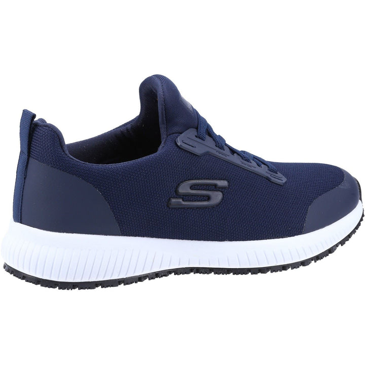 Women's Wide Fit Skechers 77222EC Squad SR Occupational Sneakers