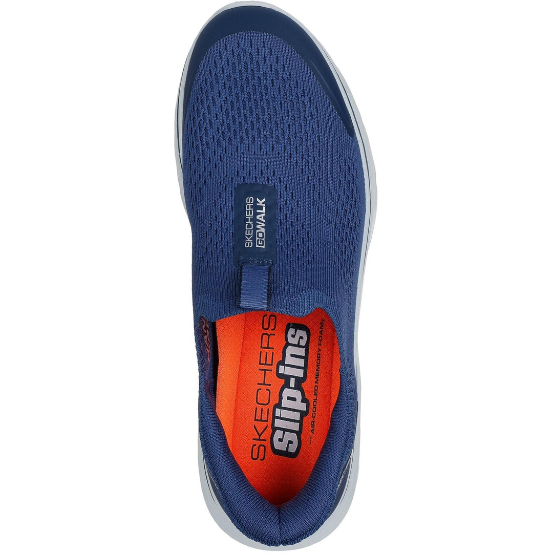 Men's Wide Fit Skechers 216553 Slip-ins Go Walk 7 Easy On Evolution Sneakers