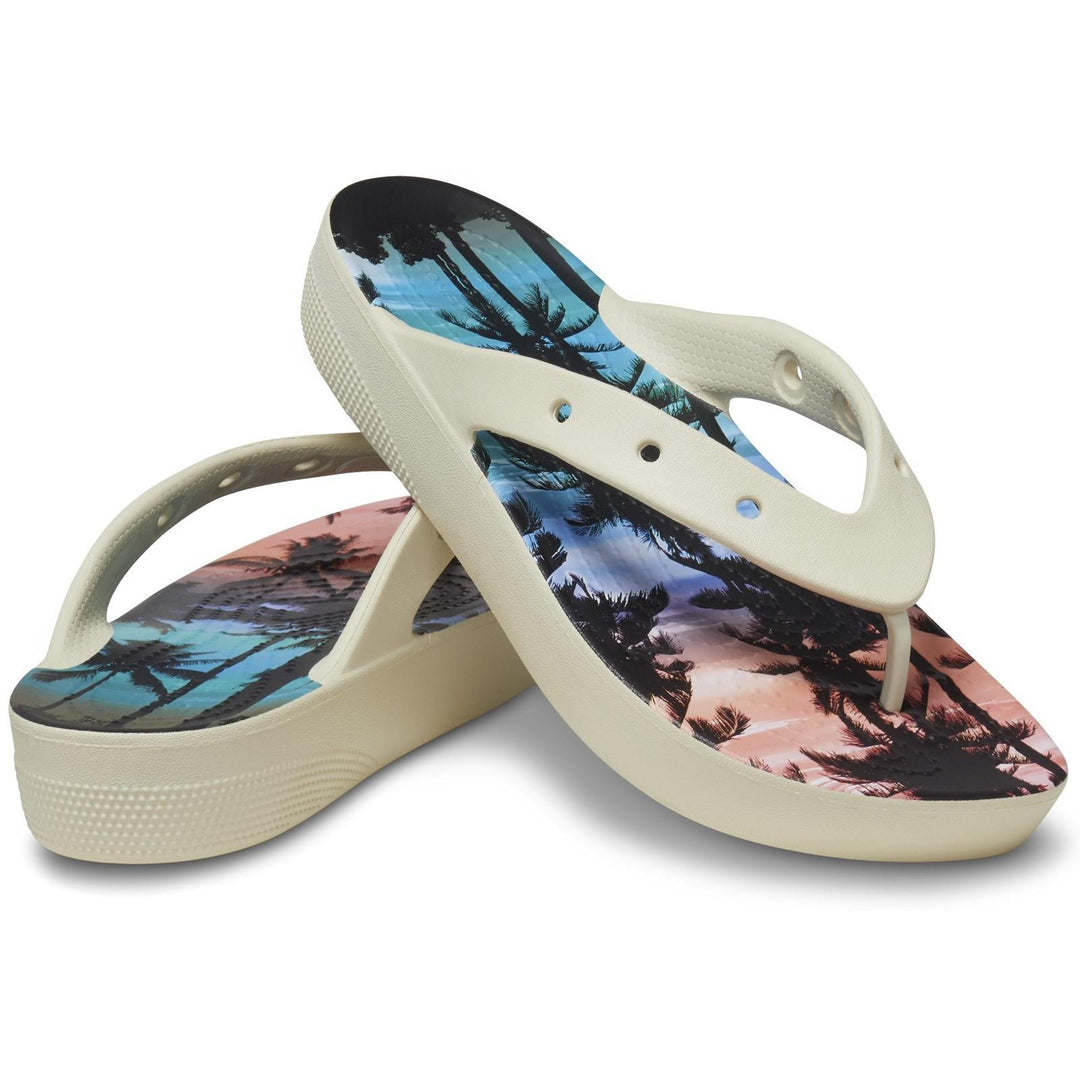 Women's Crocs 208770 Nostalgia Platform Flip Flop