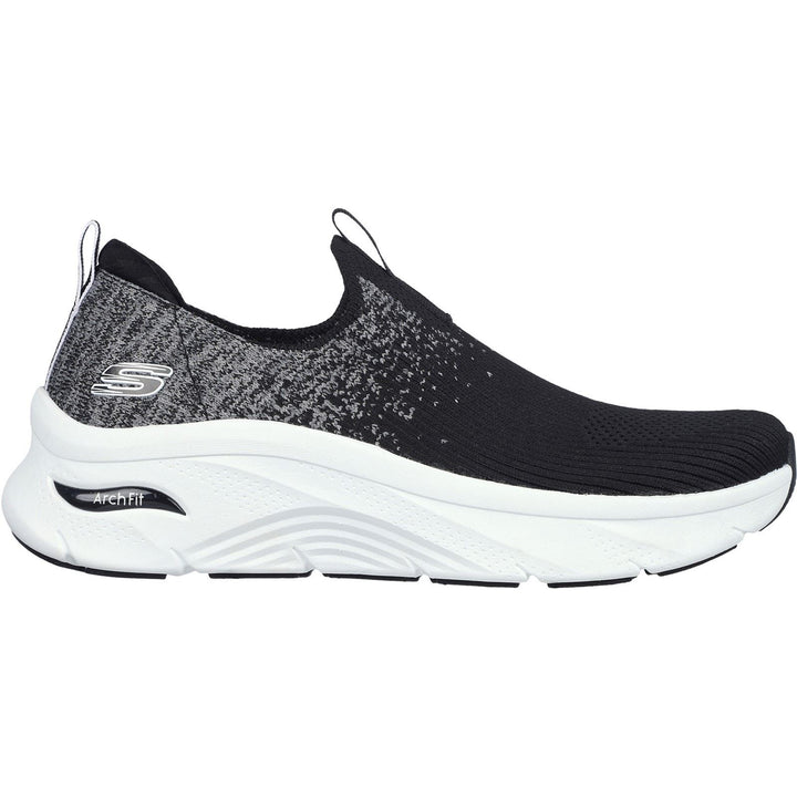 Women's Wide Fit Skechers 149684 Arch Fit D'Lux Key Journey Sneakers - Black