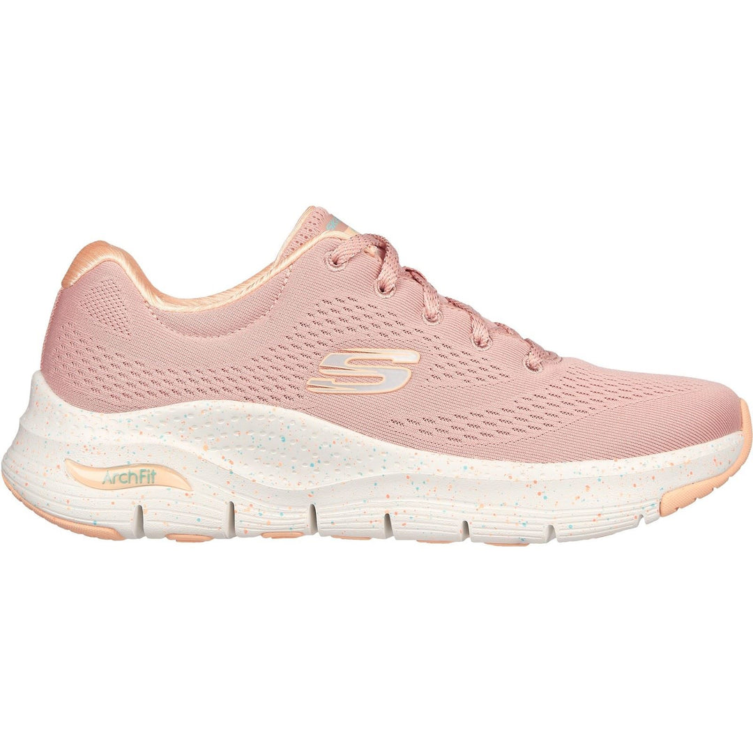 Women's Wide Fit Skechers 149566 Arch Fit Freckle Me Sneakers