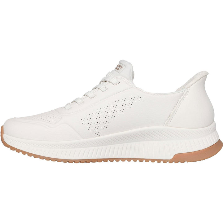 Women's Wide Fit Skechers 117740 Slip-ins Bobs Squad 4 Key Look Sneakers