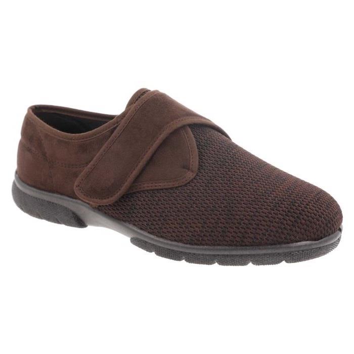 Men's Wide Fit DB Orson Velcro Slippers