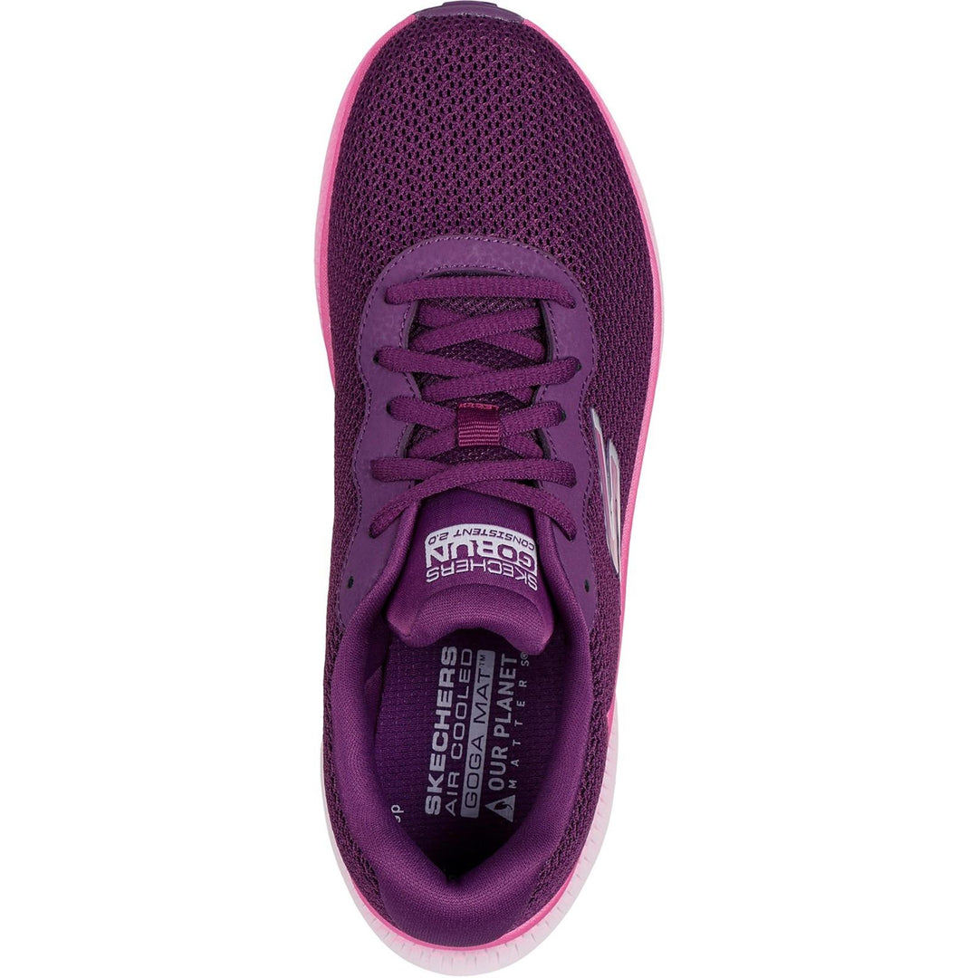 Women's Wide Fit Skechers 128621 Go Run Consistent 2.0 Fast Pace Sneakers