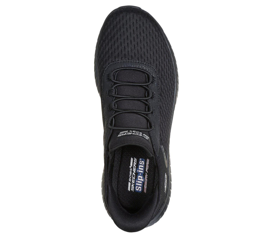 Women's Wide Fit Skechers 117504W Slip-ins Bobs Sport Squad Chaos In Color Sneakers