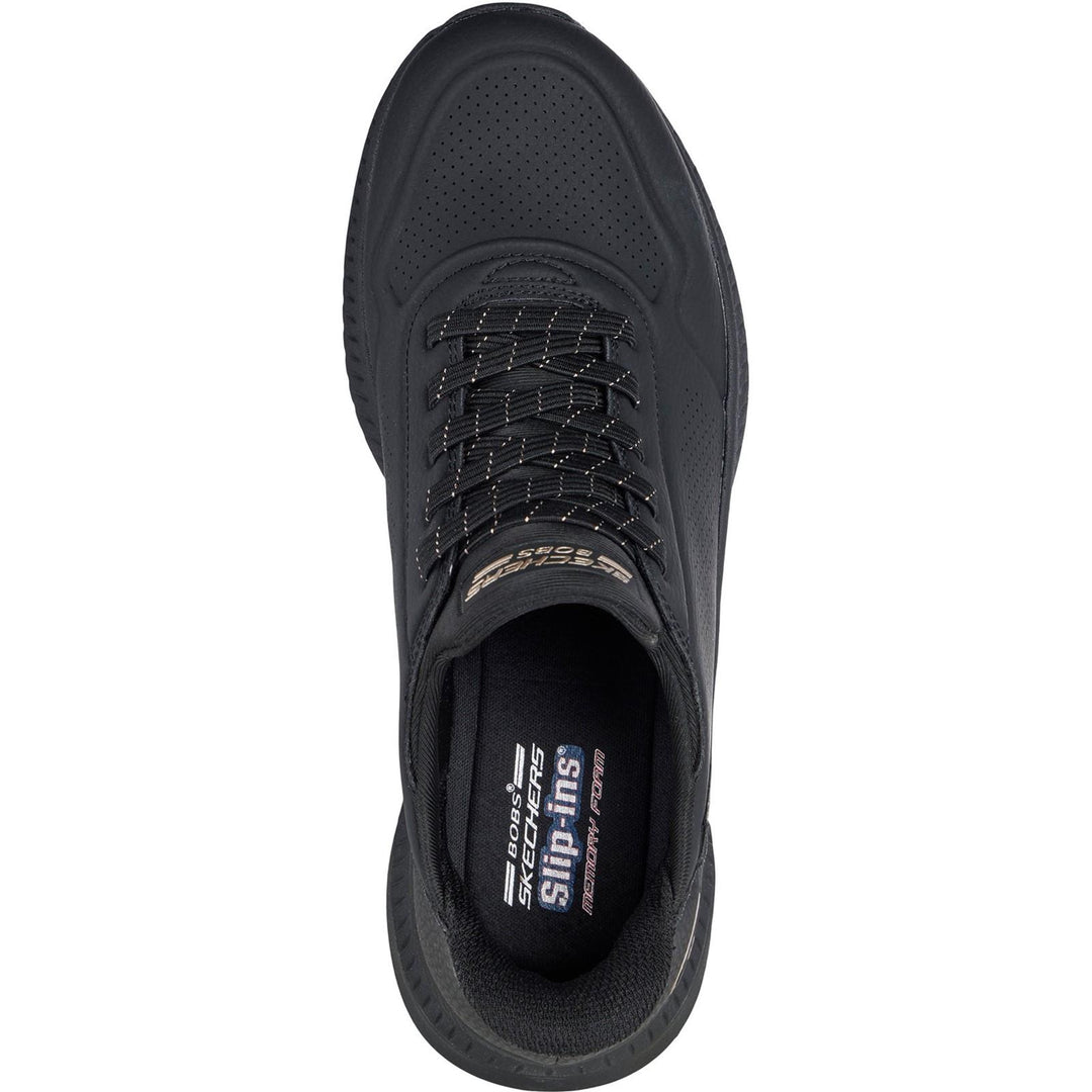 Women's Wide Fit Skechers 117740 Slip-ins Bobs Squad 4 Key Look Sneakers