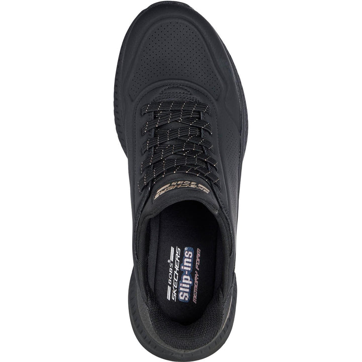 Women's Wide Fit Skechers 117740 Slip-ins Bobs Squad 4 Key Look Sneakers