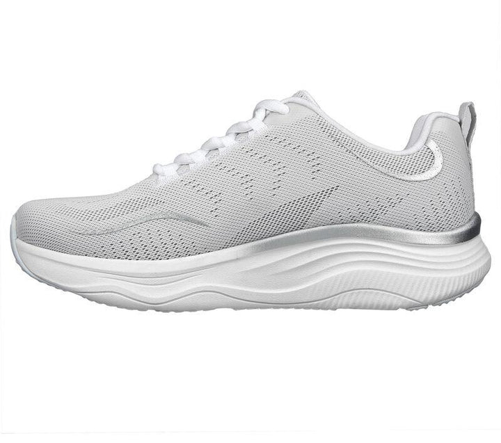 Women's Wide Fit Skechers 149837 D'lux Fitness Pure Glam Sneakers